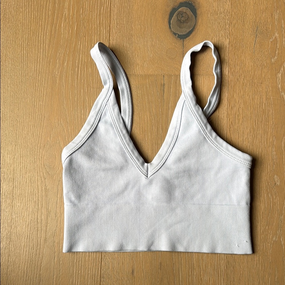 Nikibiki Blue Fitted Crop Tank Top/Bralette